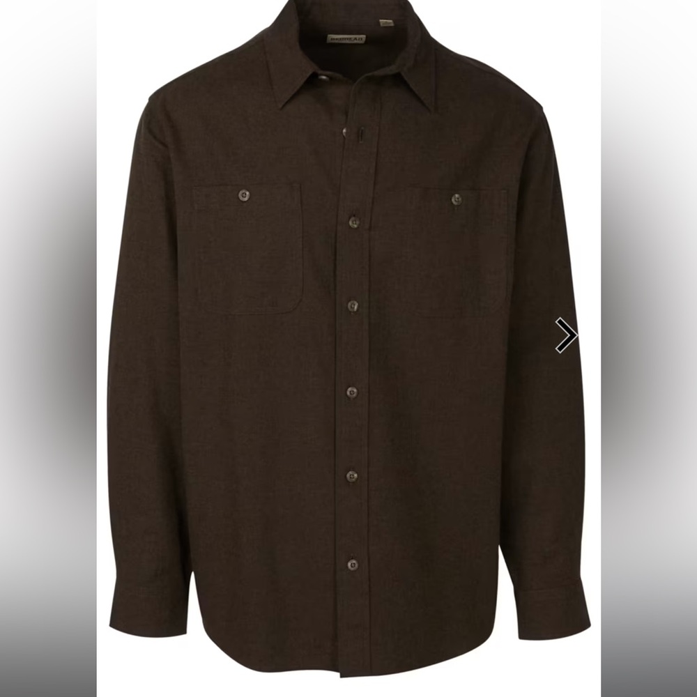 RedHead Ozark Mountain Long-Sleeve Solid Flannel Shirt for Men - Java - XL
